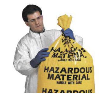 HAZARDOUS MATERIAL DISPOSAL BAGS